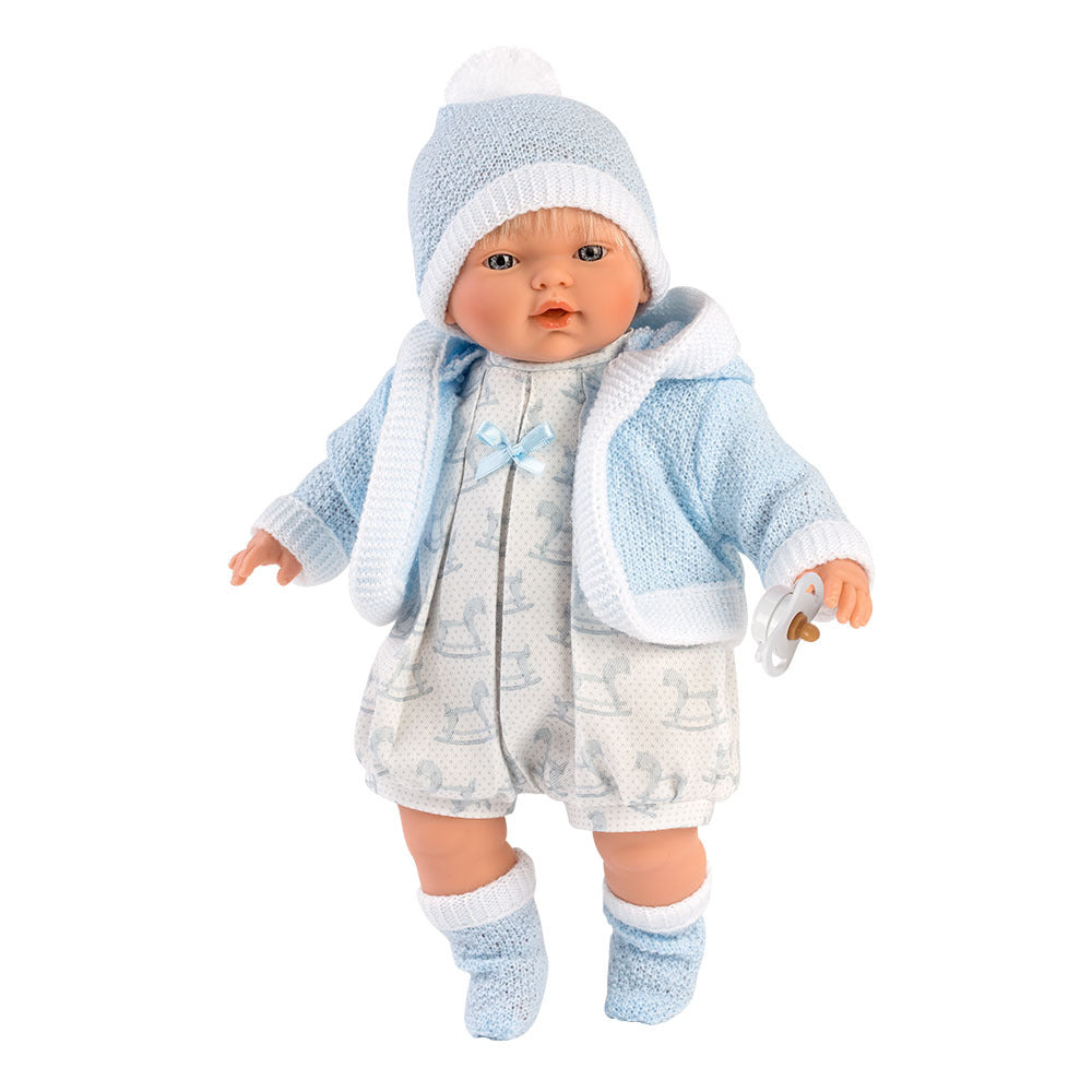 Llorens - Baby Boy Doll with clothing: Roberto - 33cm (Mechanism Optional)