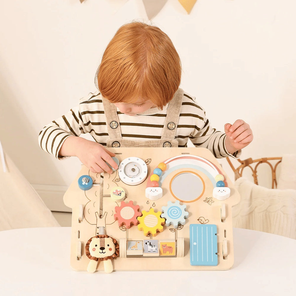 TookyToy - 2-in-1 Montessori Activity Busy Board