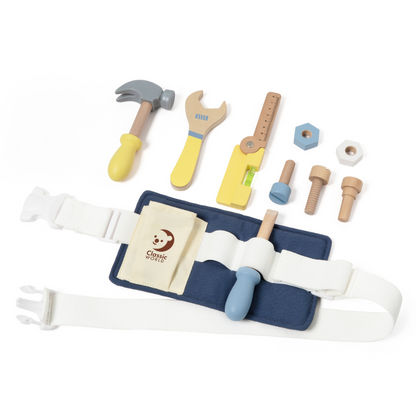 Classic World - Pretend & Play - Tool Belt Set - 13pcs