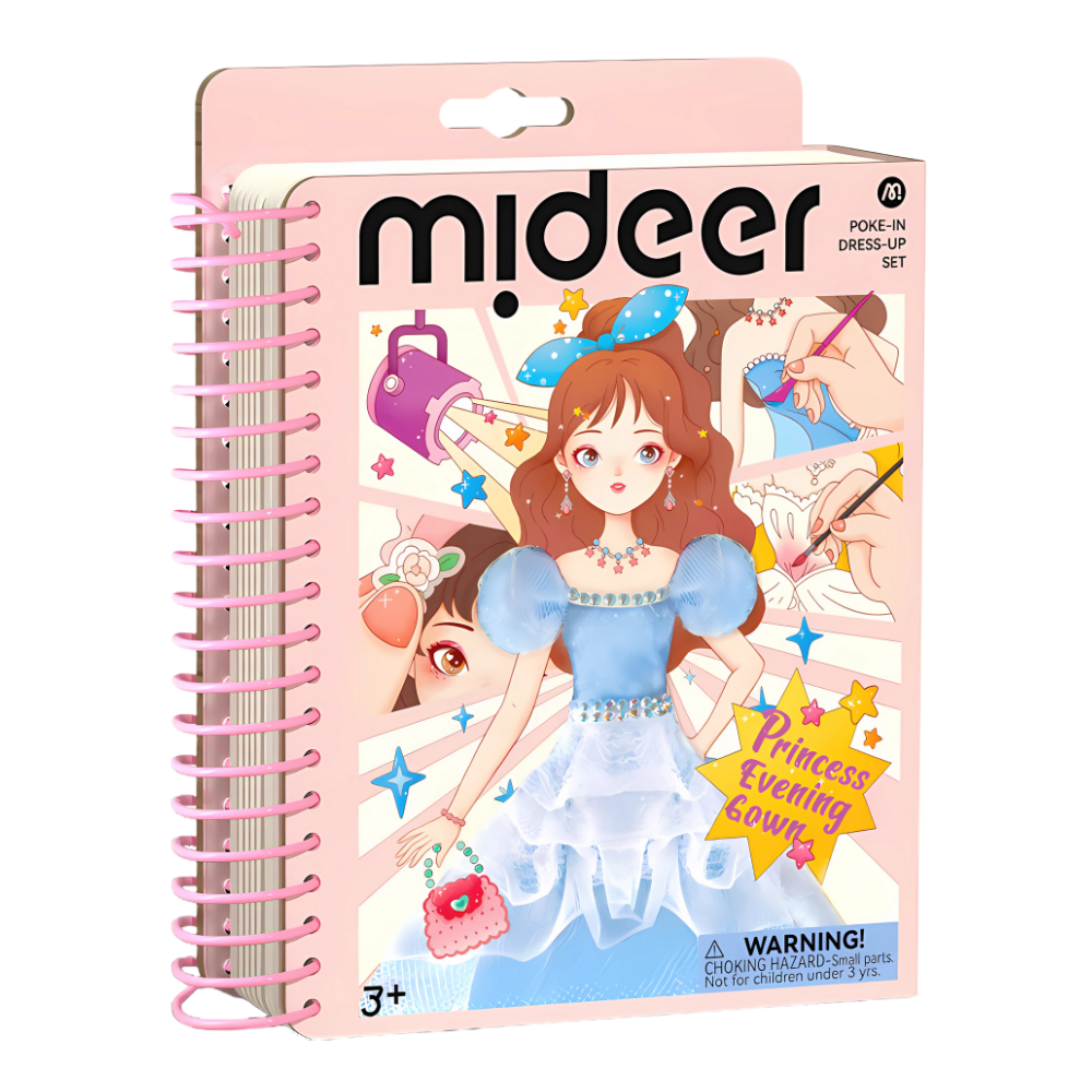 Mideer - Dress Making Arts & Crafts Book Set: Princess Evening Gown