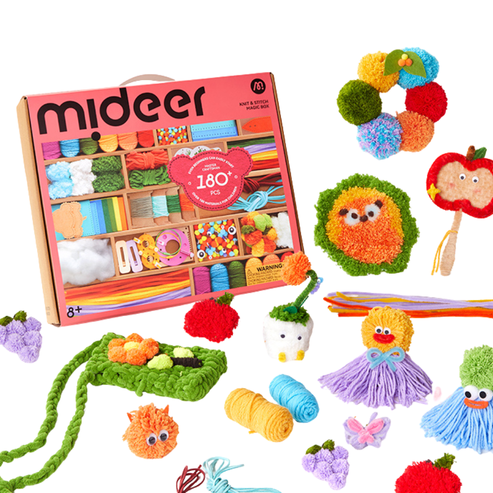 Mideer - Arts & Crafts Box for Kids - DIY Craft Kit 180+ Pieces