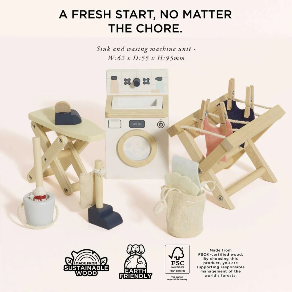 Le Toy Van - Dolls House Furniture: Laundry Room - 16pcs