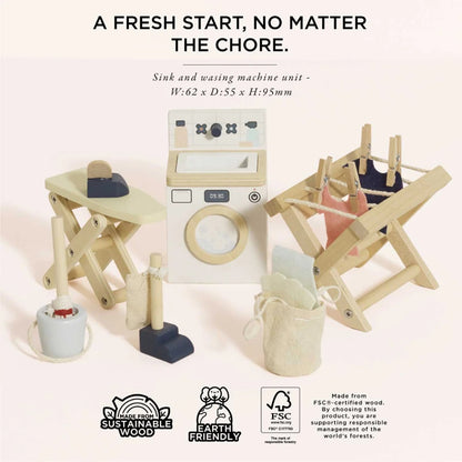Le Toy Van - Dolls House Furniture: Laundry Room - 16pcs