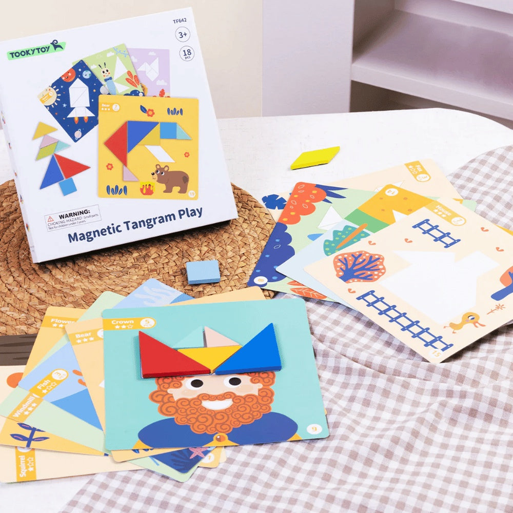 TookyToy - Magnetic Tangram Play Set