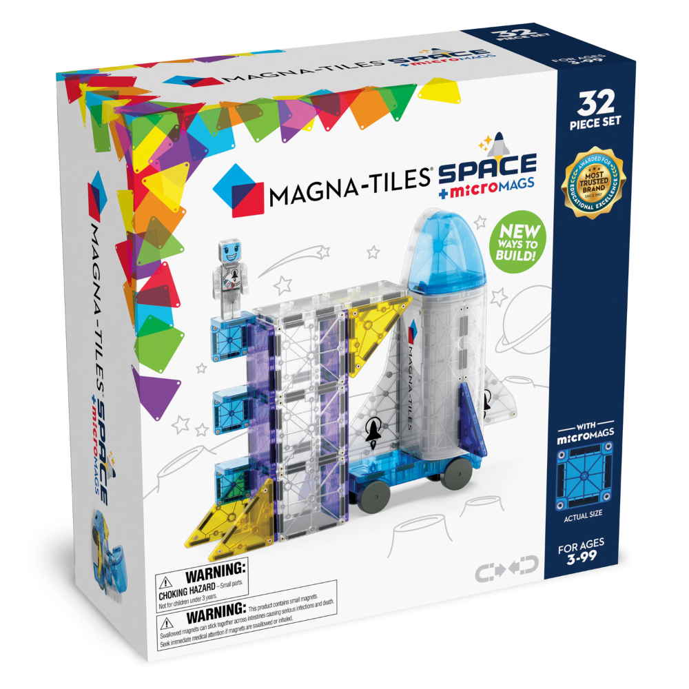 Magna-Tiles - Magnetic Construction Set - MagneticSpace - 32pcs
