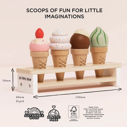 Le Toy Van - Wooden Ice Cream Cones Set