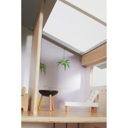 Classic World - Pretend & Play - Happy Villa Dollhouse with Furniture