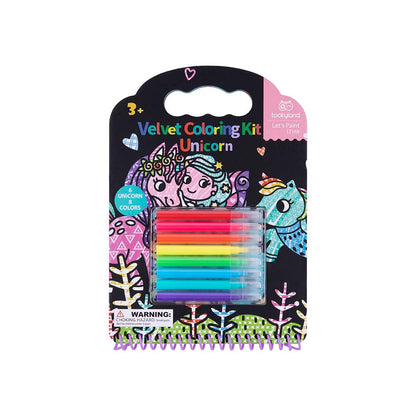 TookyToy - Velvet Coloring Kit - Unicorn - Motherhood