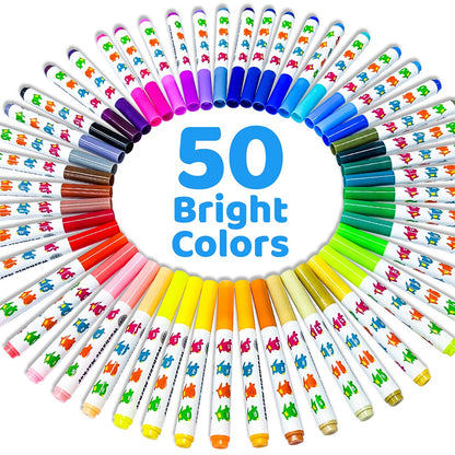 Jar Meló - Washable Markers - Non-Toxic - 48 Colours