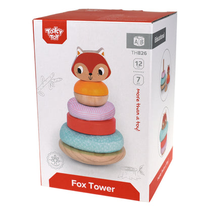 TookyToy - Fox Stacking Tower Activity Toy - Motherhood