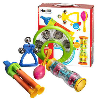 Halilit - Music Instrument for Babies & Toddlers - The Kids Band Set 5 pc -**