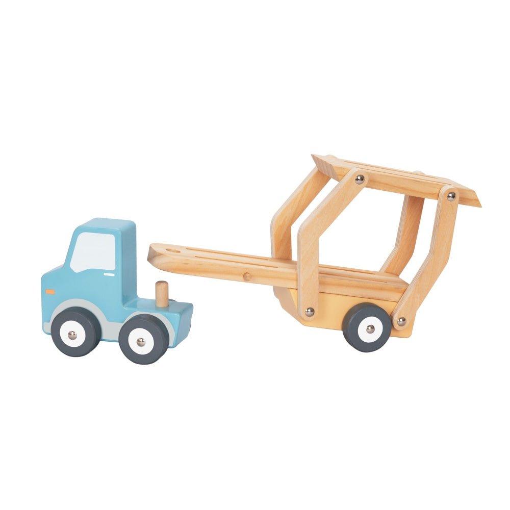 hi Pando - Wooden Car Transporter Truck - 4pcs