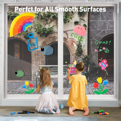 Jar Meló - Bath & Window Twistable Crayons - 6 Silky Washable Colours