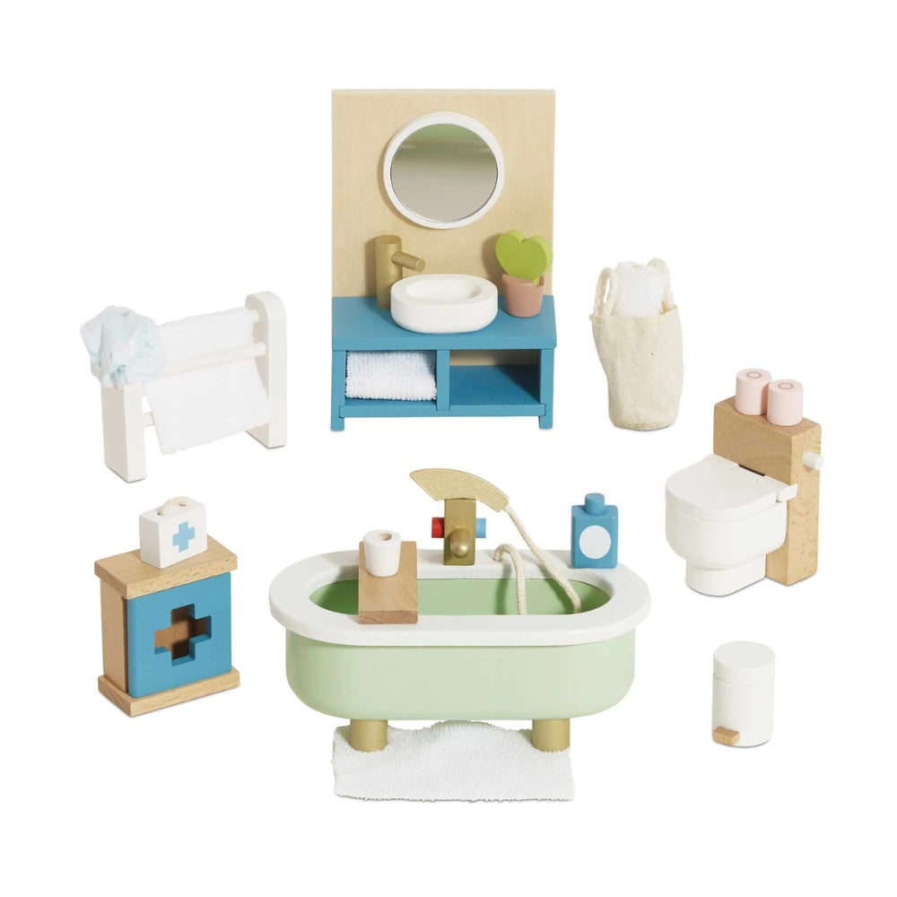 Le Toy Van - Dolls House Furniture: Bathroom - 19pcs