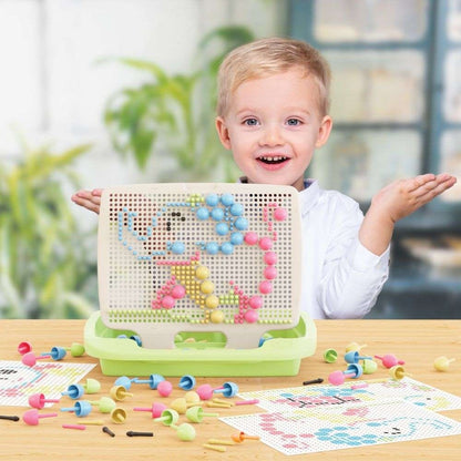 Quercetti - Fantacolor Baby Eco-Friendly First Peg Board Activity Set
