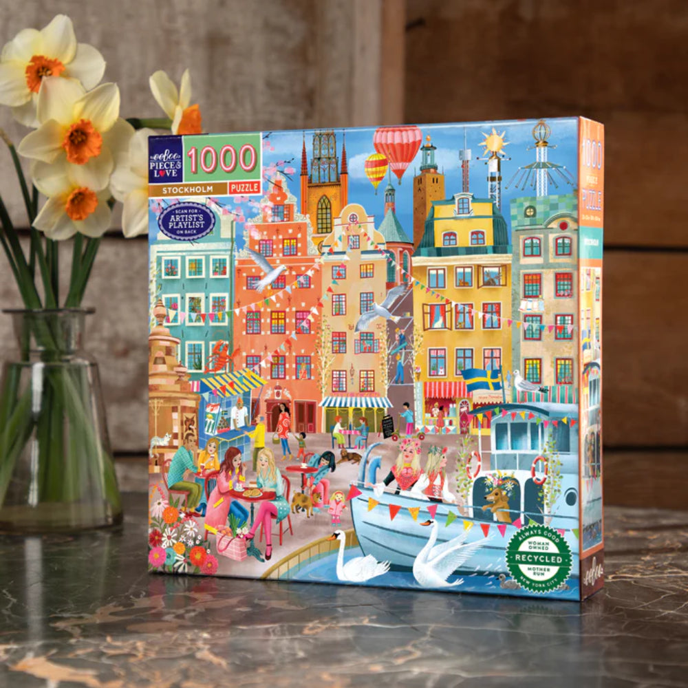eeBoo - Stockholm 1000 Piece Square Puzzle