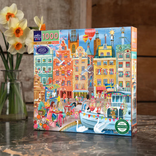 eeBoo - Stockholm 1000 Piece Square Puzzle