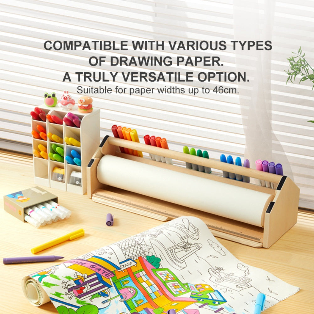 Mideer - Paper Roll Holder with Built-in Stationery Organiser