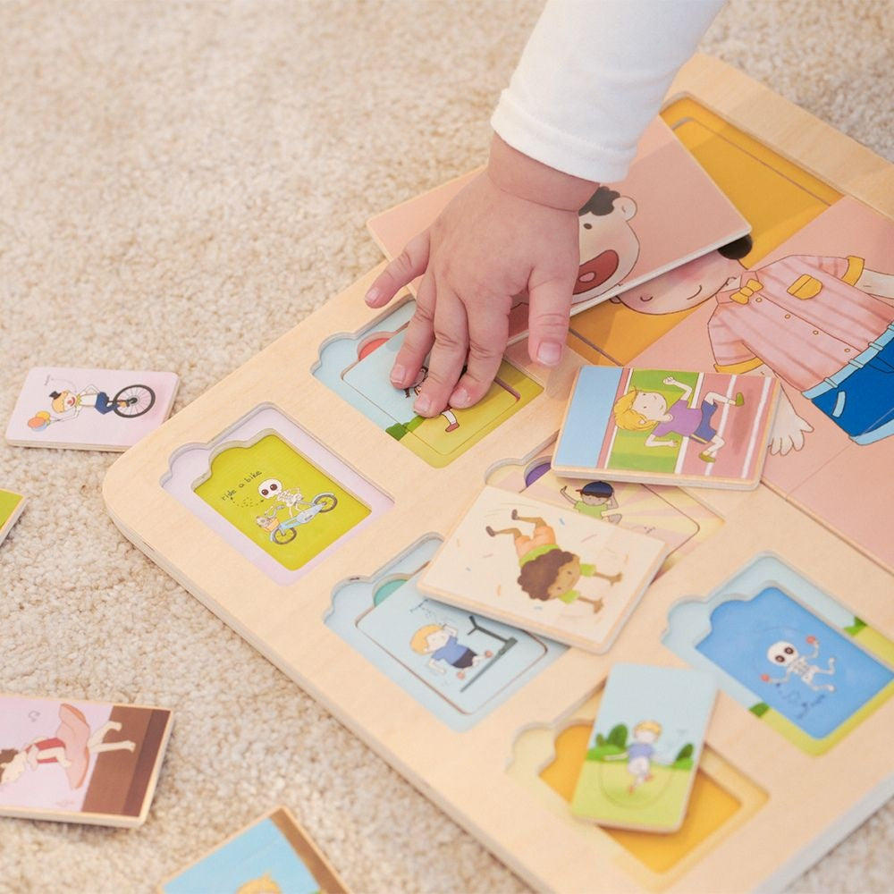 Classic World - Layered Wooden Body Puzzle - 19pcs
