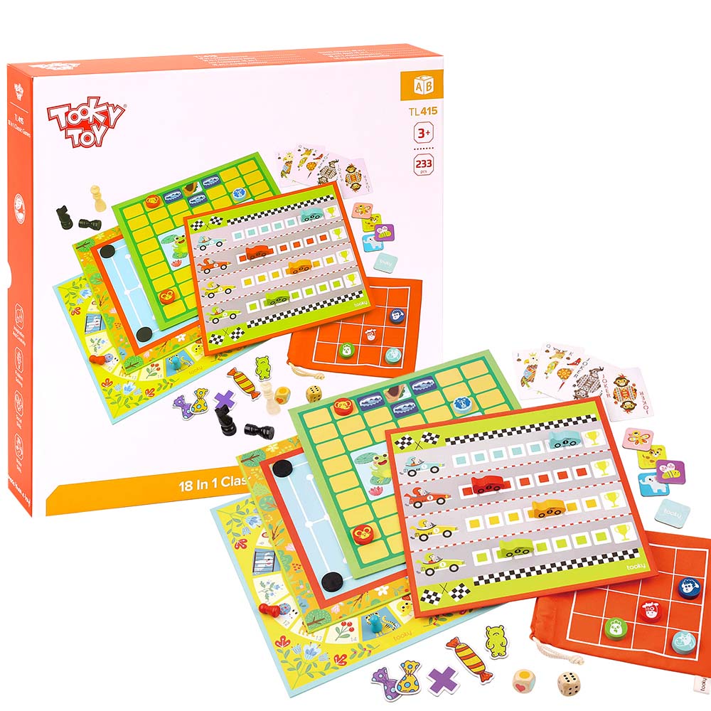TookyToy - 18-in-1 - Classic Game Set - Motherhood