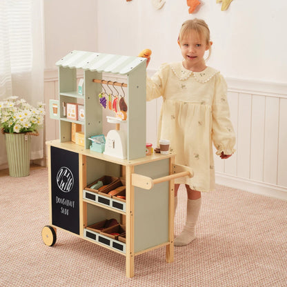 TookyToy - Pretend Play Wooden Grocery Store with Accessories