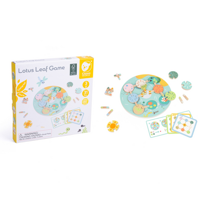 Classic World - Lotus Leaf Game - Wooden Colour & Shape Matching Toy - 31pcs