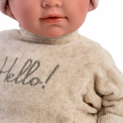 Llorens - Baby Girl Doll with Outfit & Cushion: Mimi - 42cm