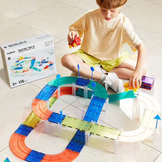 Mideer - Colourful Magnetic Tiles Building Set - 100pcs - Motherhood
