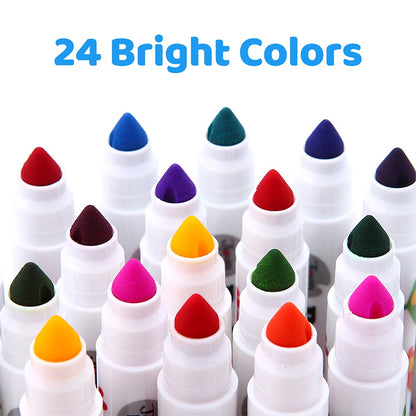 Jar Meló - Washable Markers - Non-Toxic - 24 Colours