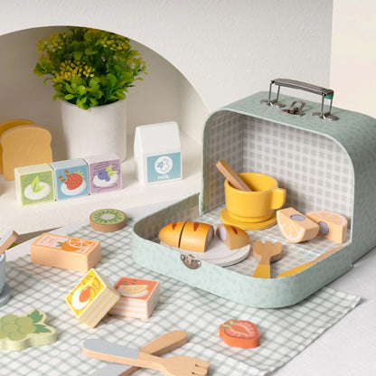 TookyToy - Picnic Basket Set & Play Food - 31pcs