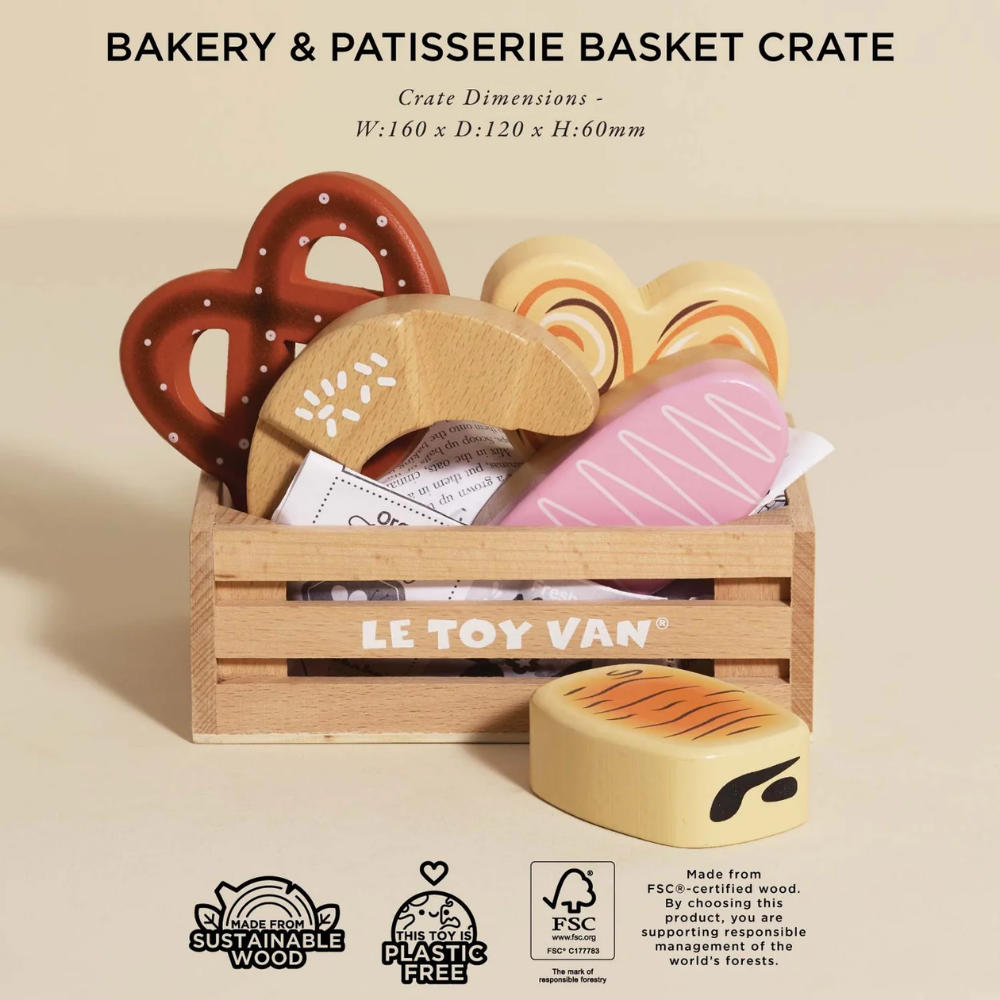 Le Toy Van - Market Crate Wooden Food Crates Complete Collection