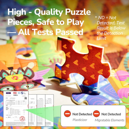 Mideer - Artist Puzzle: Robot Factory - 226 Piece Shaped Jigsaw for Kids