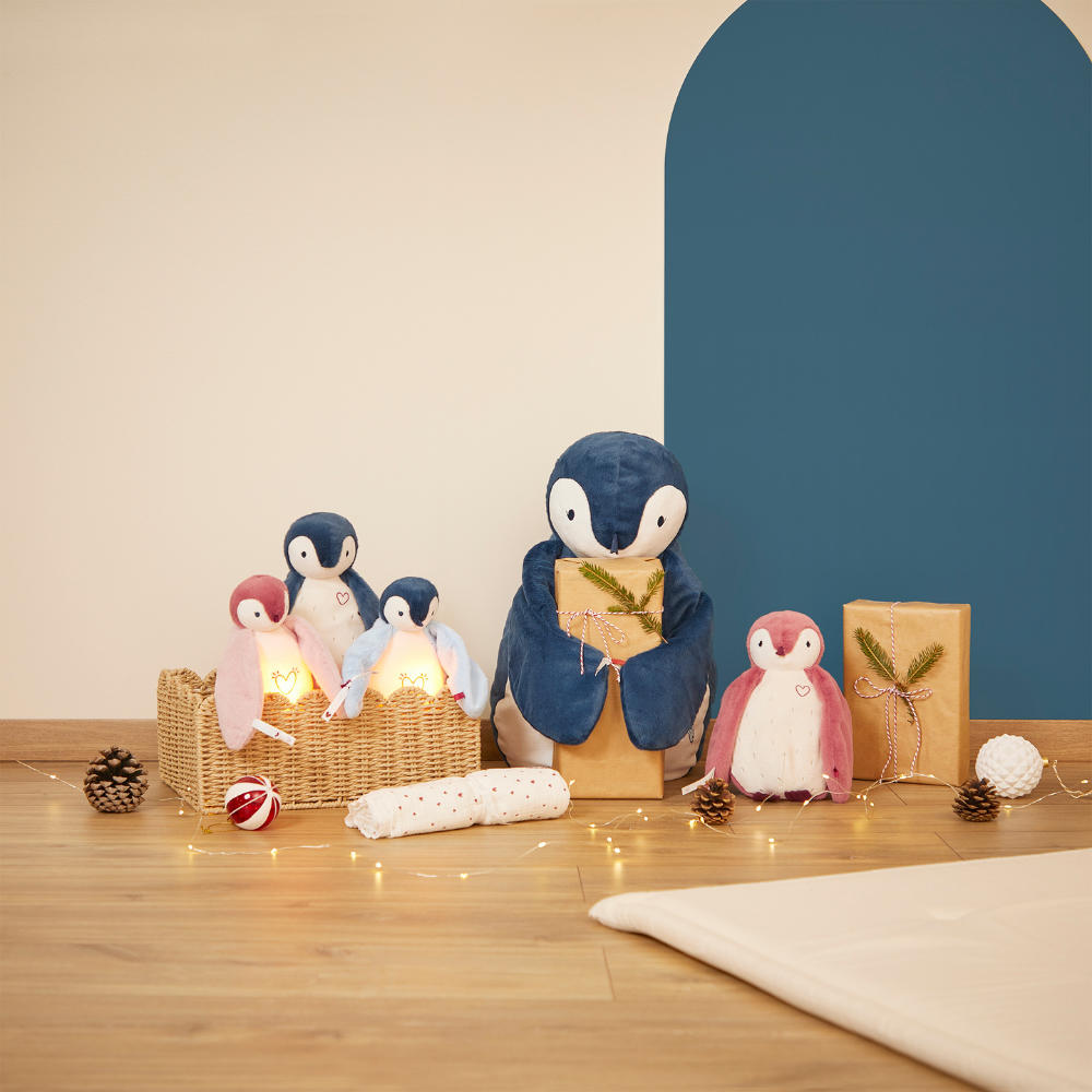 Kaloo - Blue Penguin Night Light Soft Toy