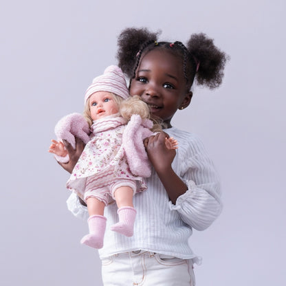 Llorens - Baby Girl Doll with Pink Outfit & Accessories: Lucia - 40cm
