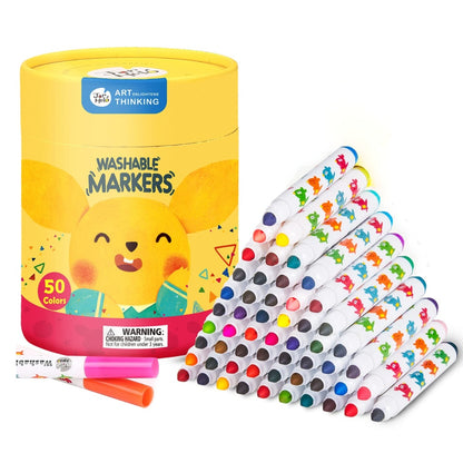 Jar Meló - Washable Markers - Non-Toxic - 48 Colours