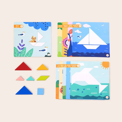 TookyToy - Magnetic Tangram Play Set
