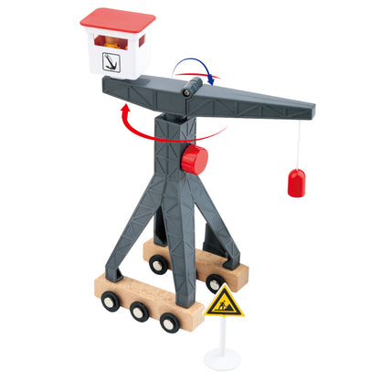 TookyToy - Wooden Train Set - Constructin Yard - Motherhood