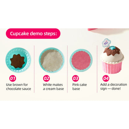Mideer - Sweet Treat Magic Sand Play Set: 1kg Kinetic Sand with Sensory Bin, Moulds & Tools
