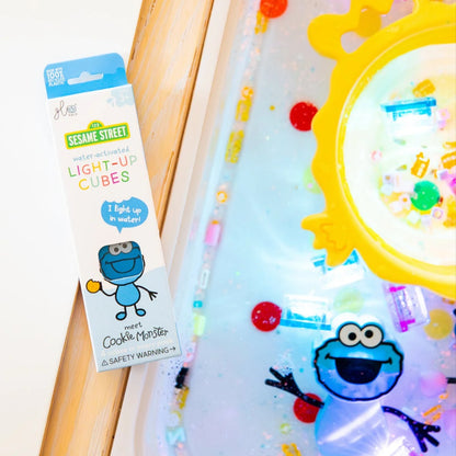Glo Pals - Water Activated Light-Up Sensory Toys - Cookie Monster Sesame Street (4 Pack)