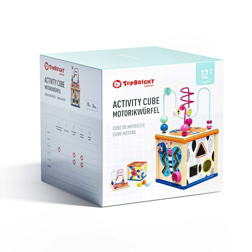 TopBright - 5-in-1 Insect Play Cube: Montessori Activity Toy