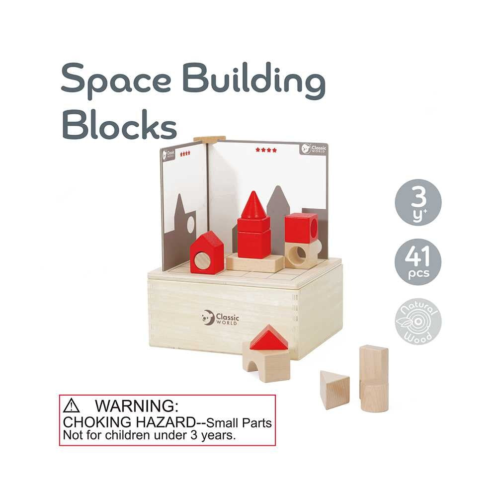 Classic World - Building Blocks - Spatial Thinking Game & Activity Cards