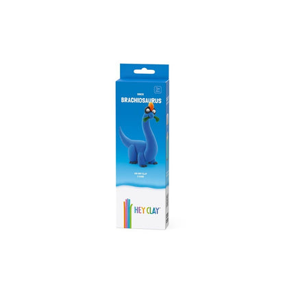 Hey Clay - Modelling Air-Dry Clay with Fun Interactive App - Brachiosaurus, series Dinos, 3 cans