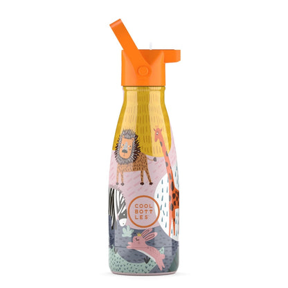 Cool Bottles - Kids Triple-Insulated Water Bottle - Savannah Kingdom 260ml