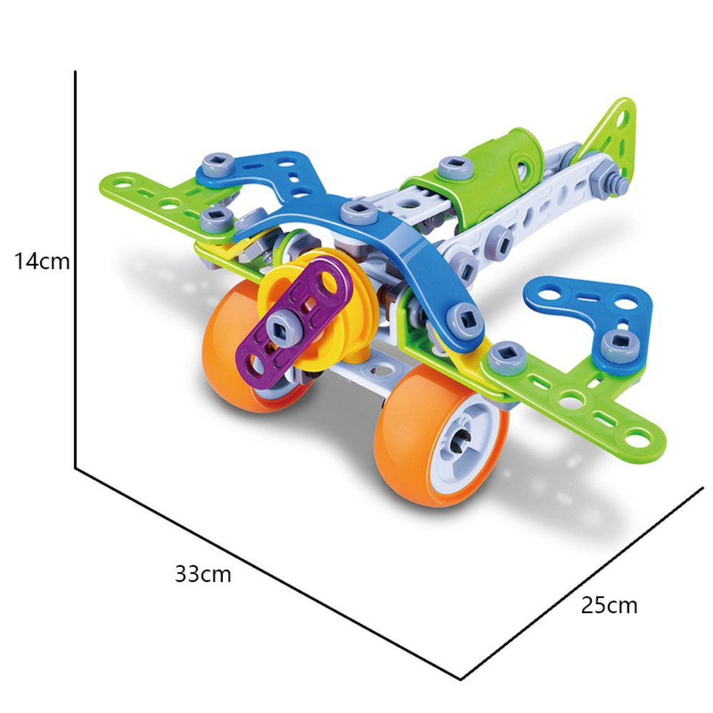 Cogo - Build & Play - Plane Construction Set - 75 Pieces