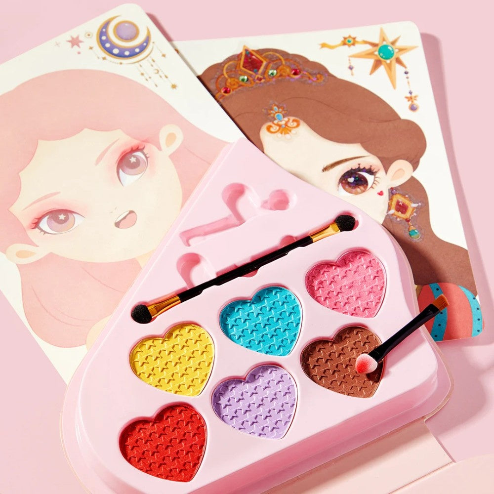 Mideer - 3-in-1 Makeup and Dress Up Arts & Crafts Book Set: Princess Fantasy Makeup