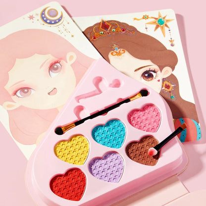 Mideer - 3-in-1 Makeup and Dress Up Arts & Crafts Book Set: Princess Fantasy Makeup