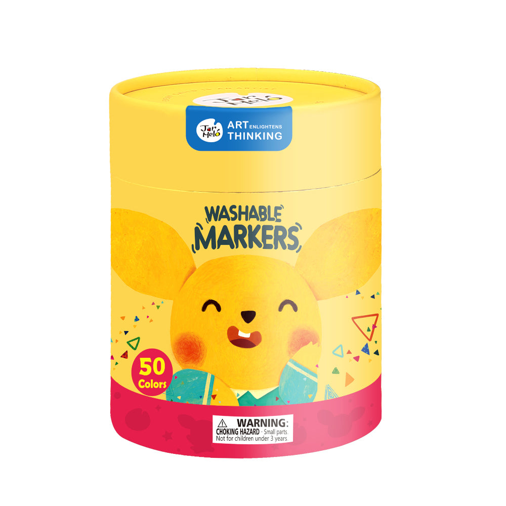 Jar Meló - Washable Markers - Non-Toxic - 50 Colours
