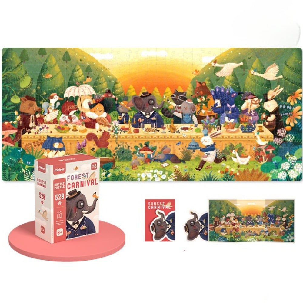 Mideer - Sunset Carnival - 528 Piece Jigsaw Puzzle in Gift Box