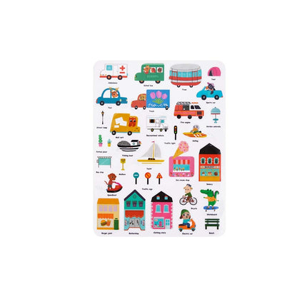 TookyToy - Silicone Sticker Book - Busy City