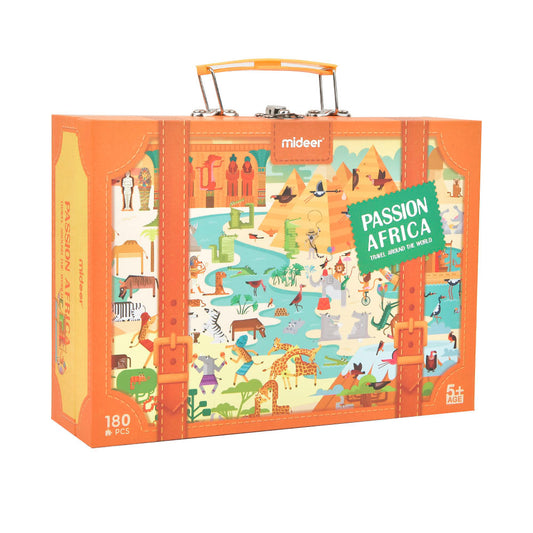 Mideer - Travel Around the World Puzzle - Passion Africa - 180pcs - Motherhood